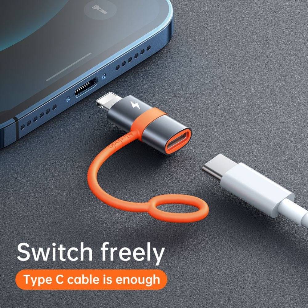 Cable mcdodo adaptador otg tipo c a lightning 3a y 36w max - MUNDO ACCESORIOS (B2C)