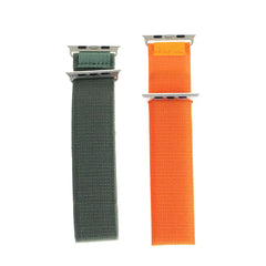 Accesorio El Rey Pulsera Alpine Bucle, pack de 2 unidades, verde y naranja, para Apple Watch 38/40/41 mm.