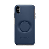 estuche clasico otterbox symmetry pop para apple iphone xs max color azul, diseño elegante y protección superior