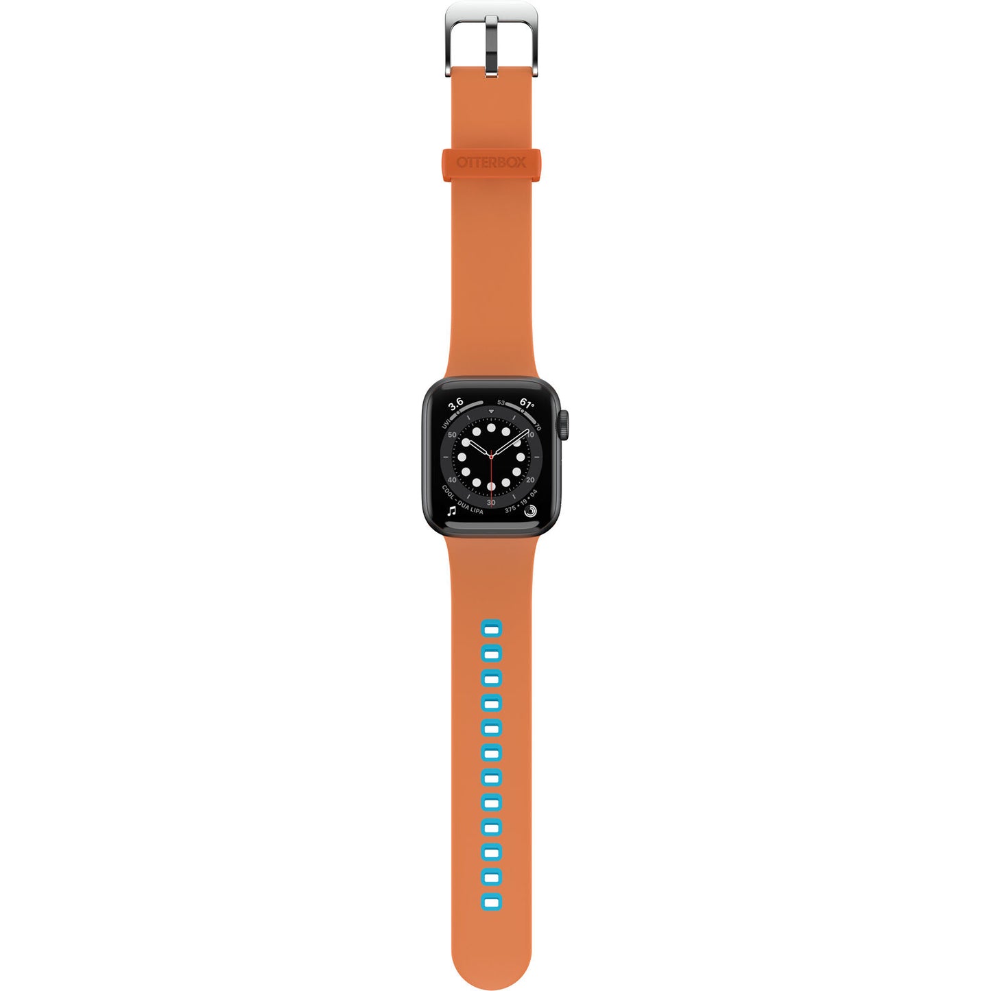 Accesorio Otterbox Pulsera Silicon All Day Band Apple Watch 38 / 40 / 41 Mm Color Naranja / Turquesa- MUNDO ACCESORIOS.