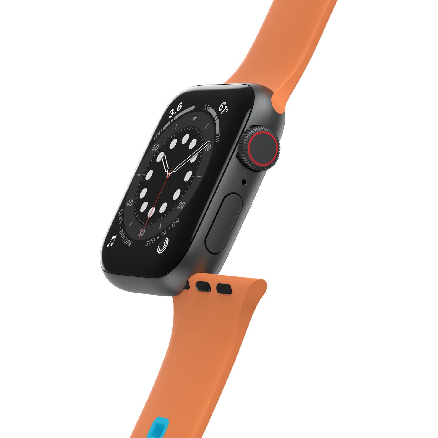 Accesorio Otterbox Pulsera Silicon All Day Band Apple Watch 38 / 40 / 41 Mm Color Naranja / Turquesa- MUNDO ACCESORIOS.