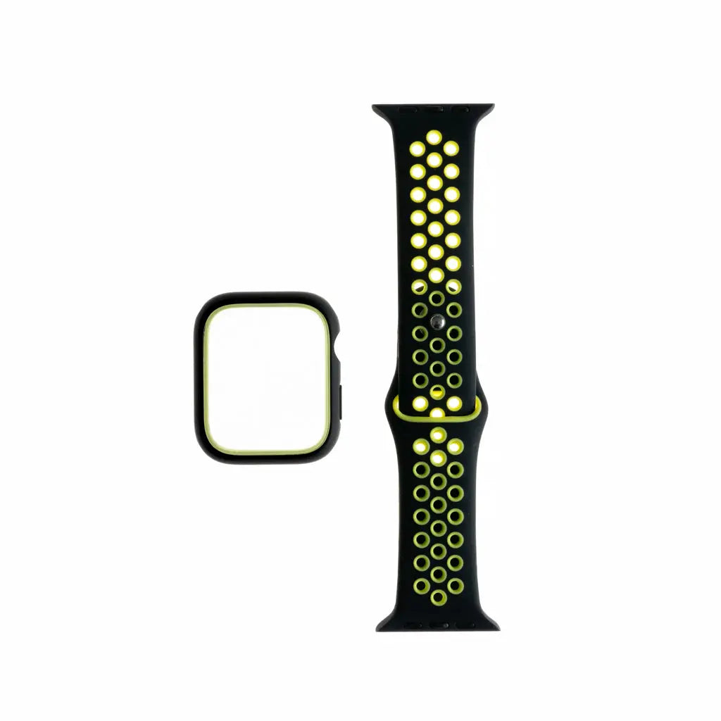 Accesorio generico pulsera nike con bumper apple watch 38 mm color negro / verde  Shop name