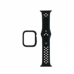 Pulsera Nike negra con bumper para reloj de 42 mm.