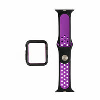 Accesorio Generico Pulsera Nike Con Bumper Apple Watch 42 Mm Color Negro / Morado - MUNDO ACCESORIOS (B2C)