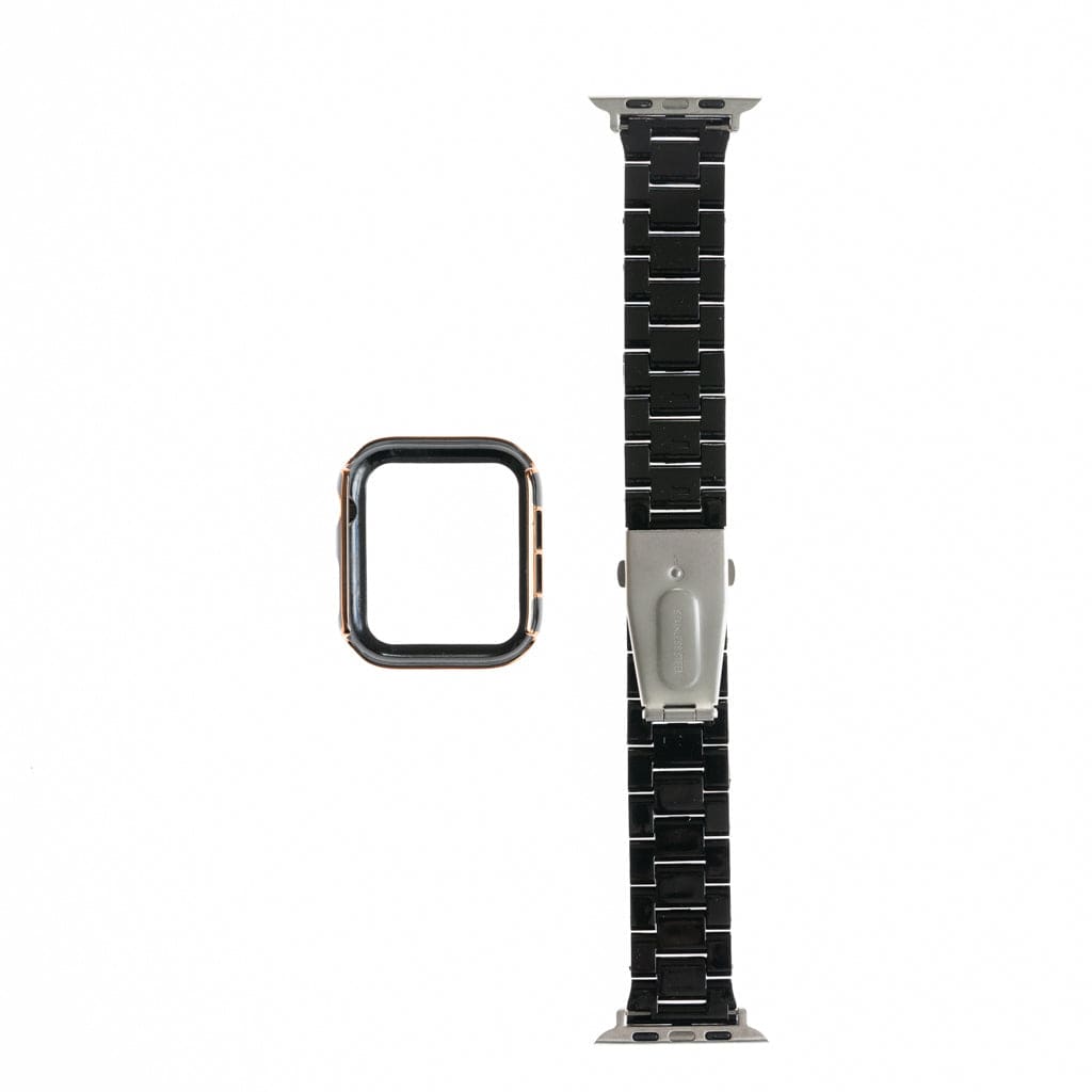 Accesorio generico pulsera con bumper de diamantes apple watch 38 mm color negro - MUNDO ACCESORIOS (B2C)