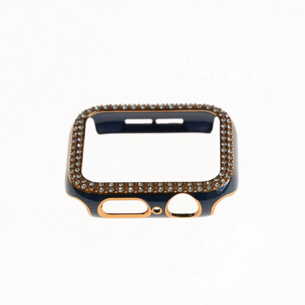 Accesorio Generico Pulsera Con Bumper De Diamantes Apple Watch 44 Mm Color Azul Marino  Shop name