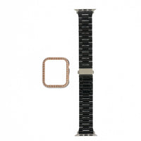 Accesorio Generico Pulsera Con Bumper De Diamantes Apple Watch 45 Mm Color Negro - MUNDO ACCESORIOS (B2C)