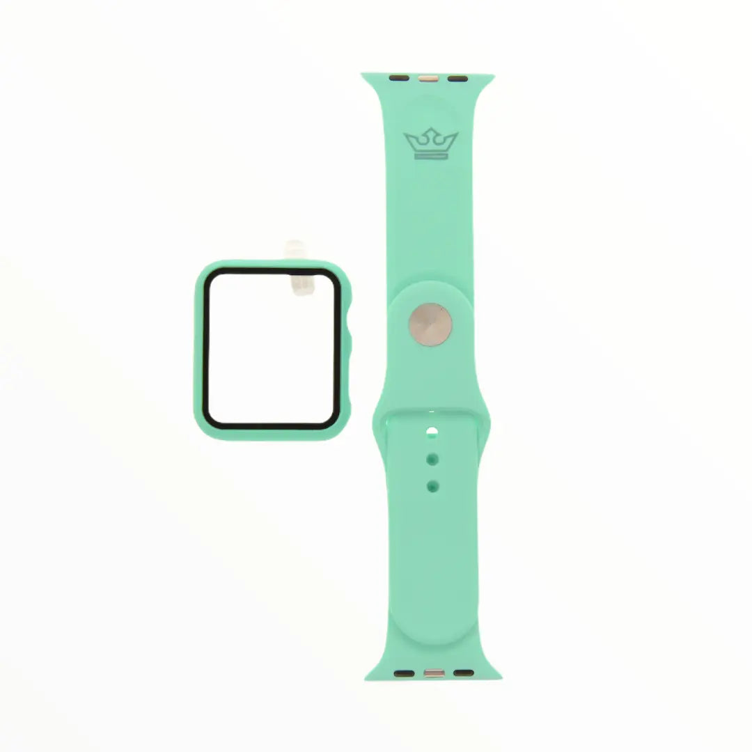 Accesorio el rey pulsera con bumper y protector de pantalla apple watch 42 mm color menta  Shop name