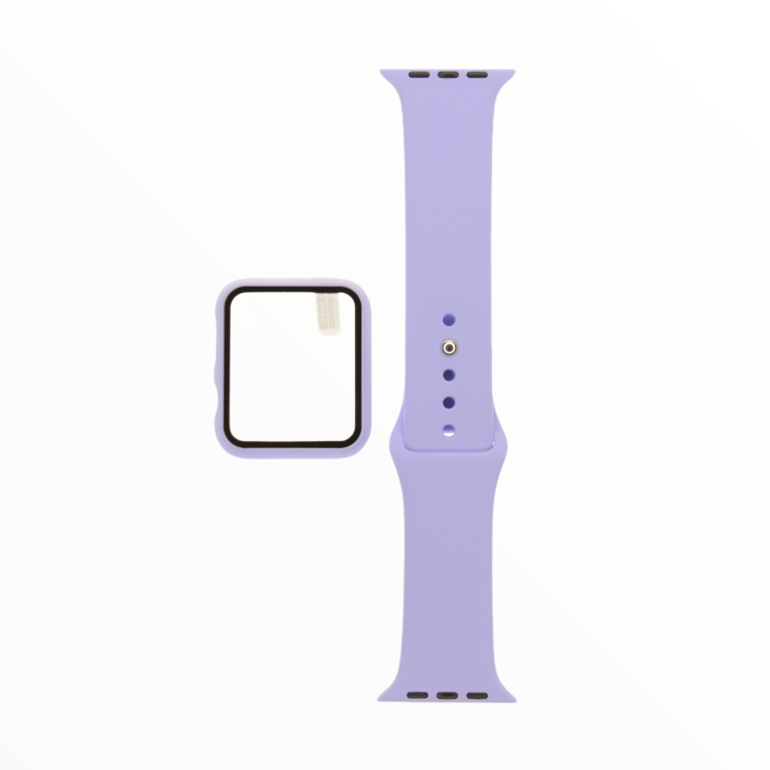 Accesorios el rey pulsera + bumper con protector de pantalla para apple watch 42 mm color lila - MUNDO ACCESORIOS (B2C)