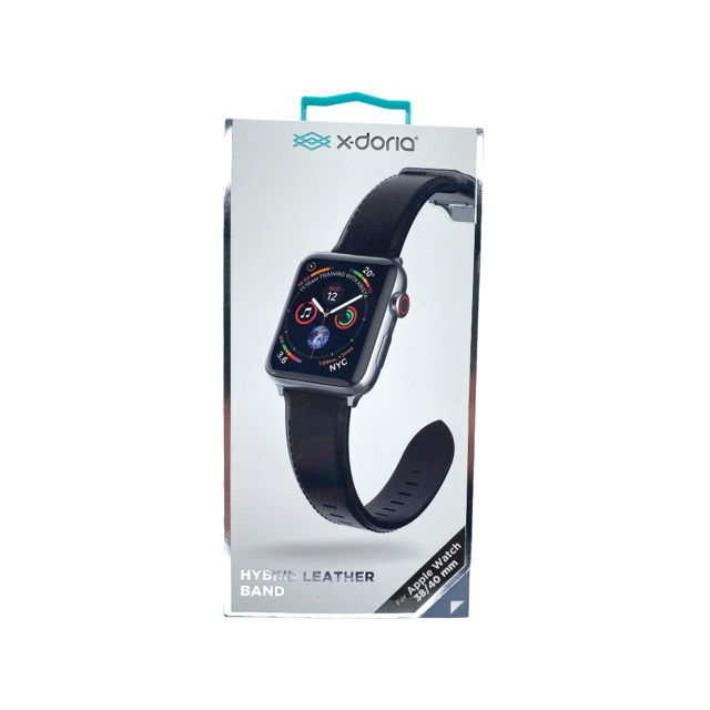 Accesorio Xdoria Pulsera De Cuero Apple Watch 38 / 40 Mm Color Negro - MUNDO ACCESORIOS (B2C)