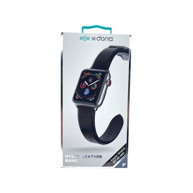 Xdoria Accessory Leather Bracelet Apple Watch 38 / 40 Mm Black Color