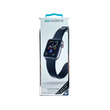 Accesorio Xdoria pulsera de cuero croc para Apple Watch 38/40 mm en negro.