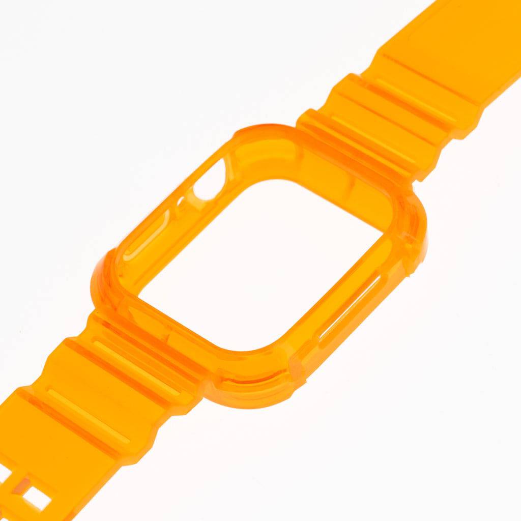 Accesorio Generico Pulsera Con Bumper Rugged Apple Watch 44 Mm Color Naranja - MUNDO ACCESORIOS (B2C)