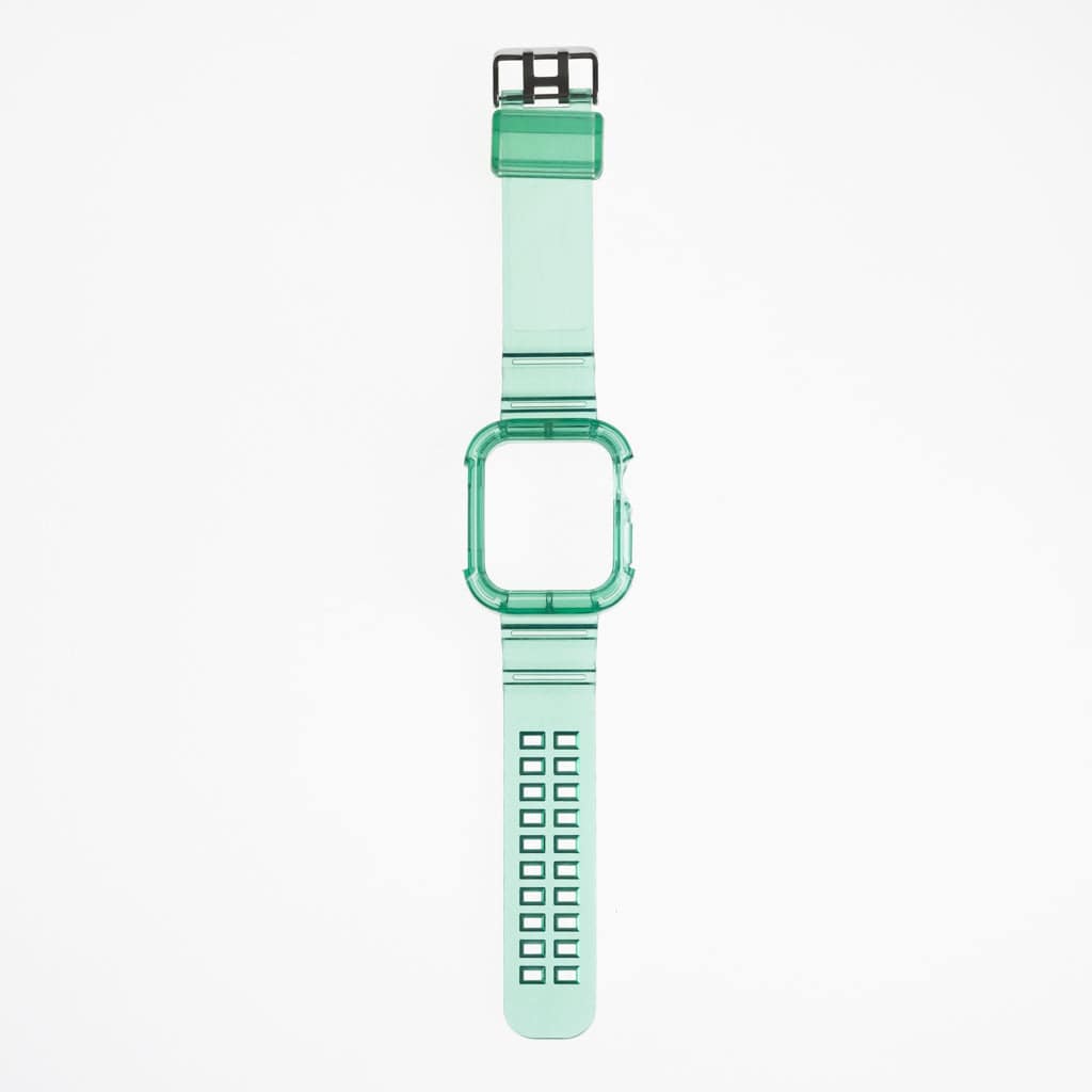 Pulseras Generico + Bumper Rugged Clear 44 Mm Verde - MUNDO ACCESORIOS (B2C)