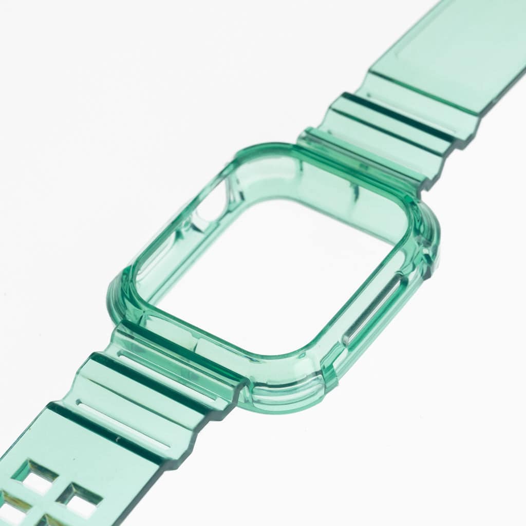 Pulseras Generico + Bumper Rugged Clear 44 Mm Verde - MUNDO ACCESORIOS (B2C)