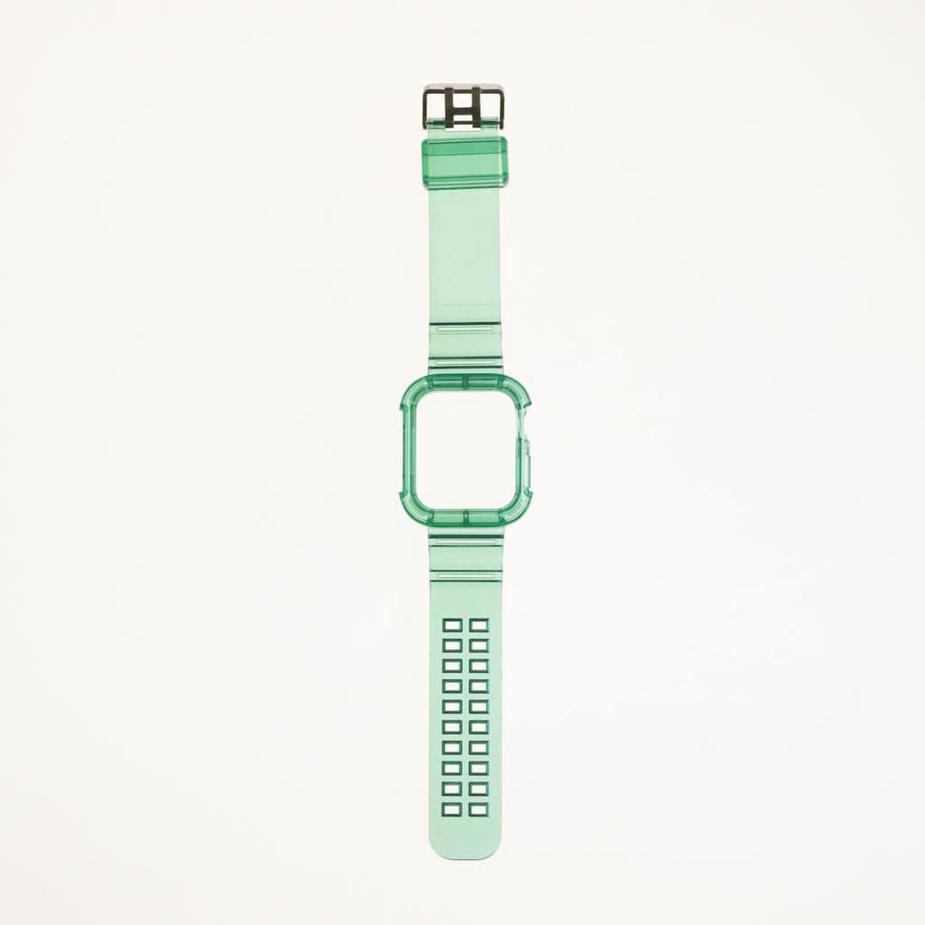 Accesorio Generico Pulsera Con Bumper Rugged Apple Watch 45 Mm Color Verde - MUNDO ACCESORIOS (B2C)