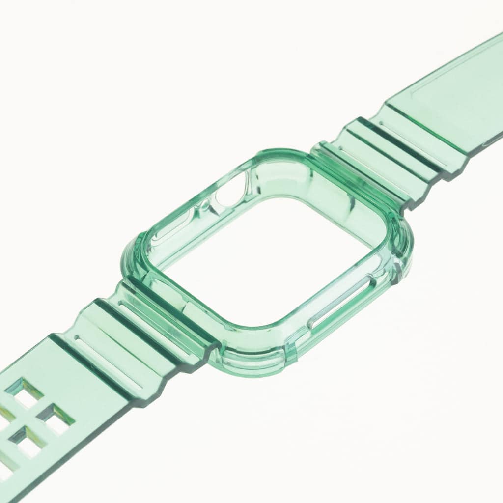 Accesorio Generico Pulsera Con Bumper Rugged Apple Watch 45 Mm Color Verde - MUNDO ACCESORIOS (B2C)