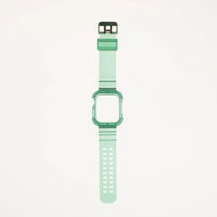 Accesorio Generico Pulsera Con Bumper Rugged Apple Watch 45 Mm Color Verde  Shop name