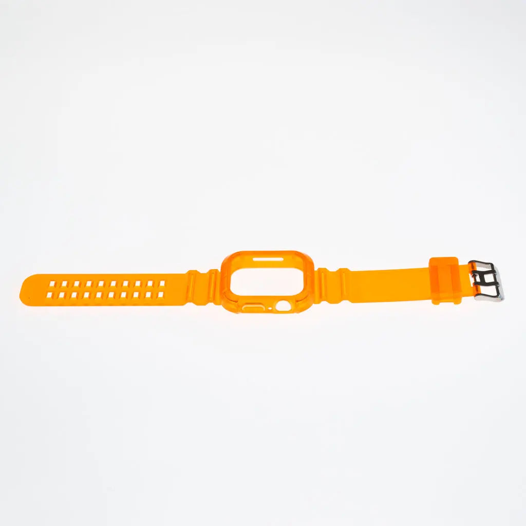 Accesorio generico pulsera con bumper rugged apple watch 45 mm color naranja  Shop name