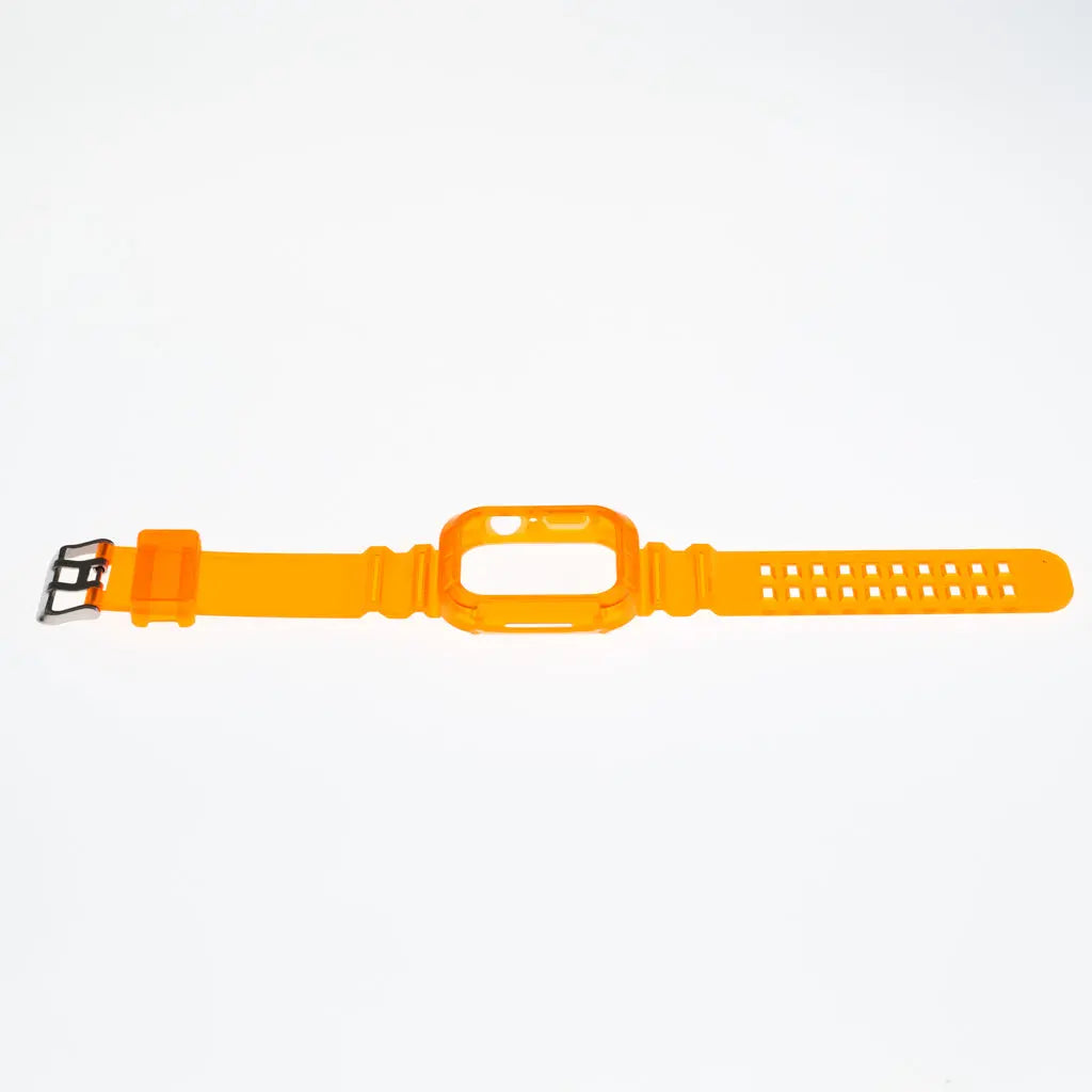 Accesorio generico pulsera con bumper rugged apple watch 45 mm color naranja  Shop name