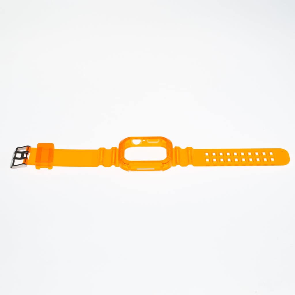 Accesorio Generico Pulsera Con Bumper Rugged Apple Watch 45 Mm Color Naranja - MUNDO ACCESORIOS (B2C)