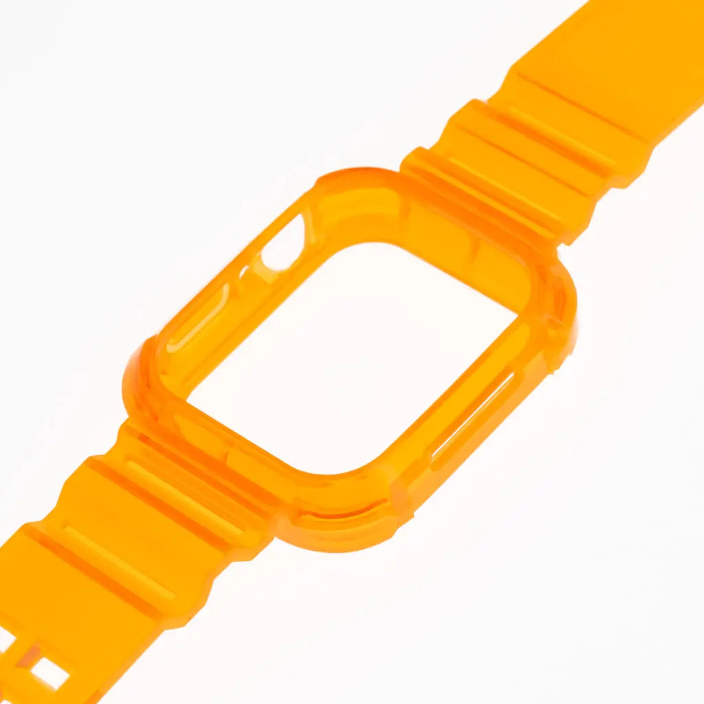 Accesorio generico pulsera con bumper rugged apple watch 45 mm color naranja  Shop name