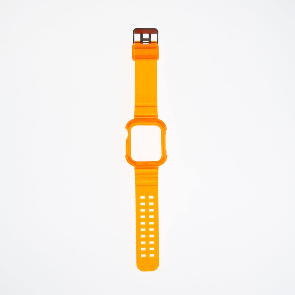 Accesorio Generico Pulsera Con Bumper Rugged Apple Watch 45 Mm Color Naranja - MUNDO ACCESORIOS (B2C)