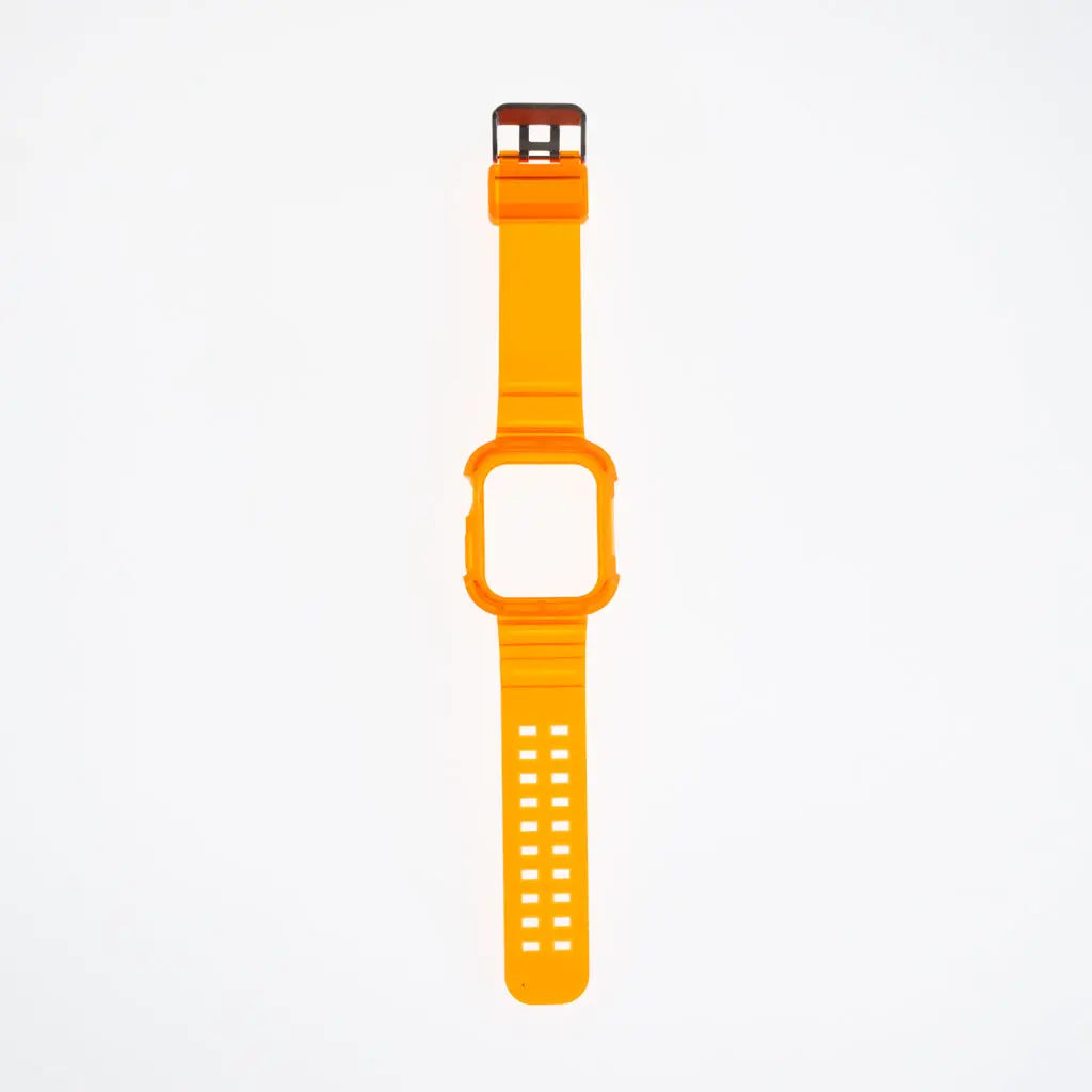 Accesorio generico pulsera con bumper rugged apple watch 45 mm color naranja  Shop name