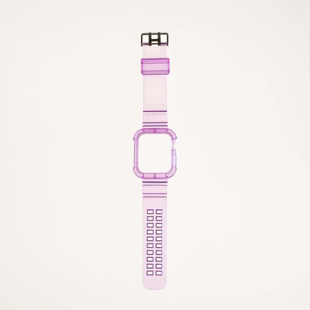 Accesorio Generico Pulsera Con Bumper Rugged Apple Watch 45 Mm Color Morado - MUNDO ACCESORIOS (B2C)