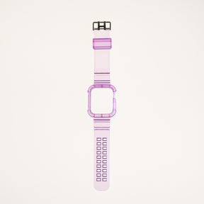 Accesorio generico pulsera con bumper rugged apple watch 45 mm color morado