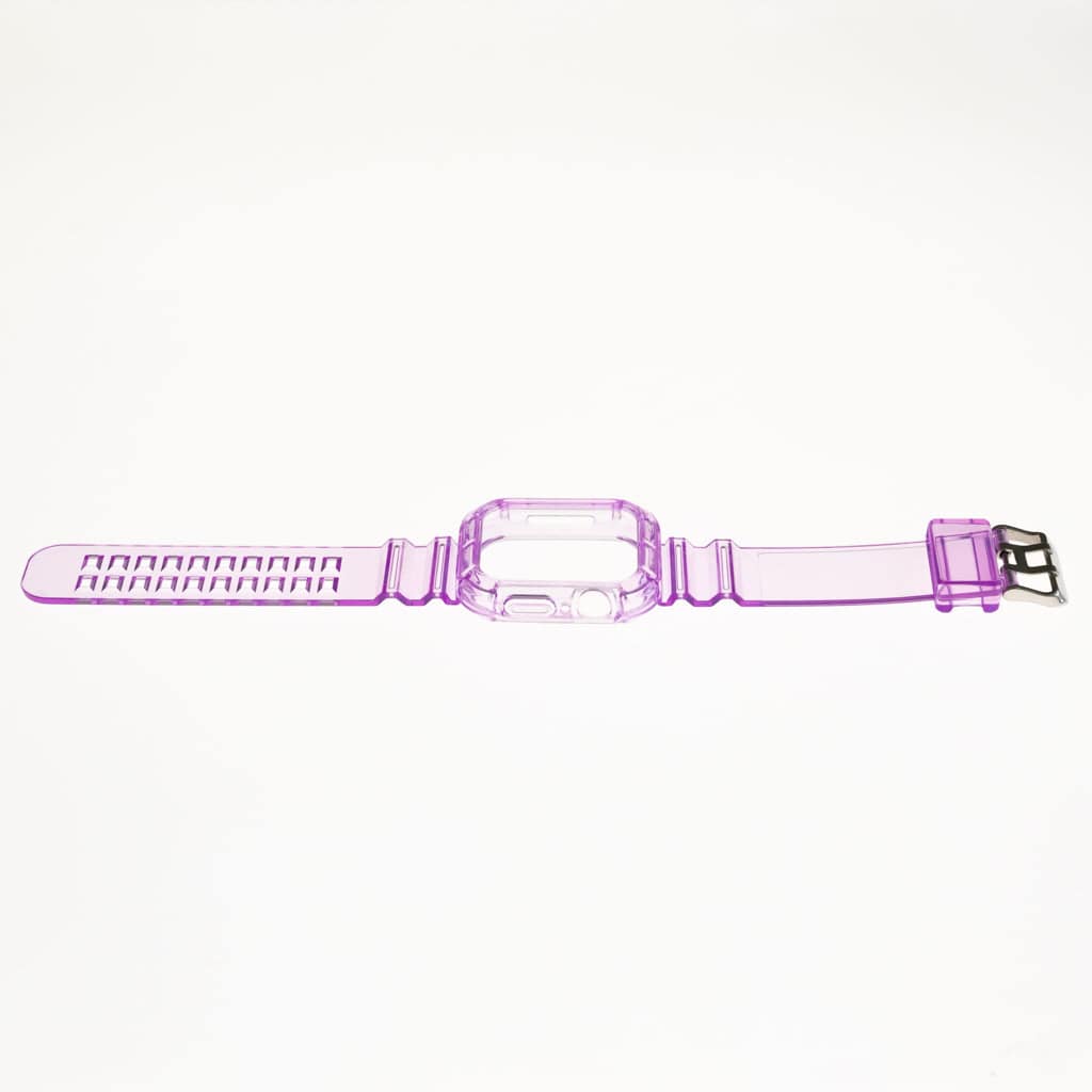 Accesorio Generico Pulsera Con Bumper Rugged Apple Watch 45 Mm Color Morado - MUNDO ACCESORIOS (B2C)