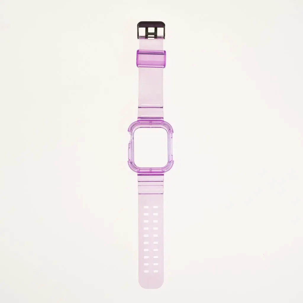 Accesorio Generico Pulsera Con Bumper Rugged Apple Watch 45 Mm Color Morado  Shop name