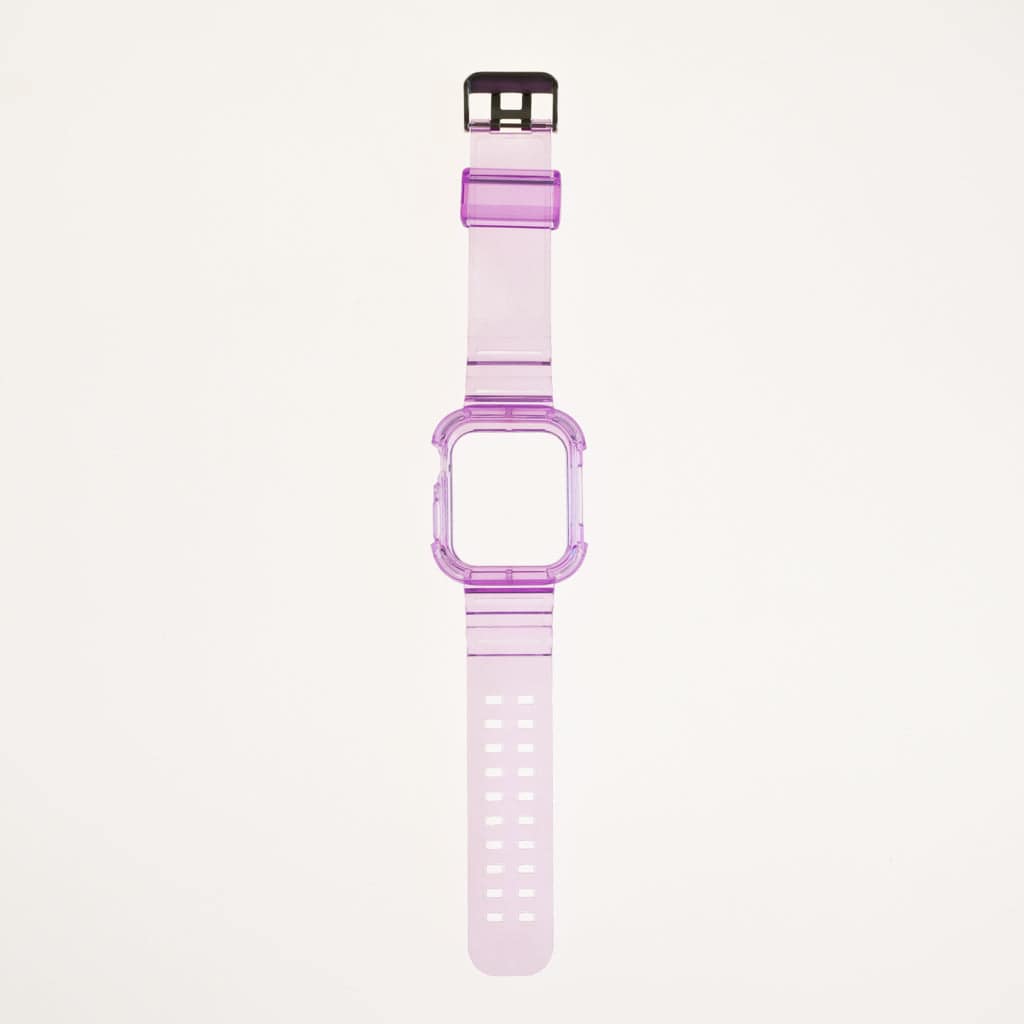 Accesorio Generico Pulsera Con Bumper Rugged Apple Watch 45 Mm Color Morado - MUNDO ACCESORIOS (B2C)