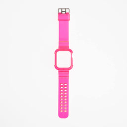 Pulseras generico + bumper rugged clear 42 mm fucsia neon - MUNDO ACCESORIOS (B2C)