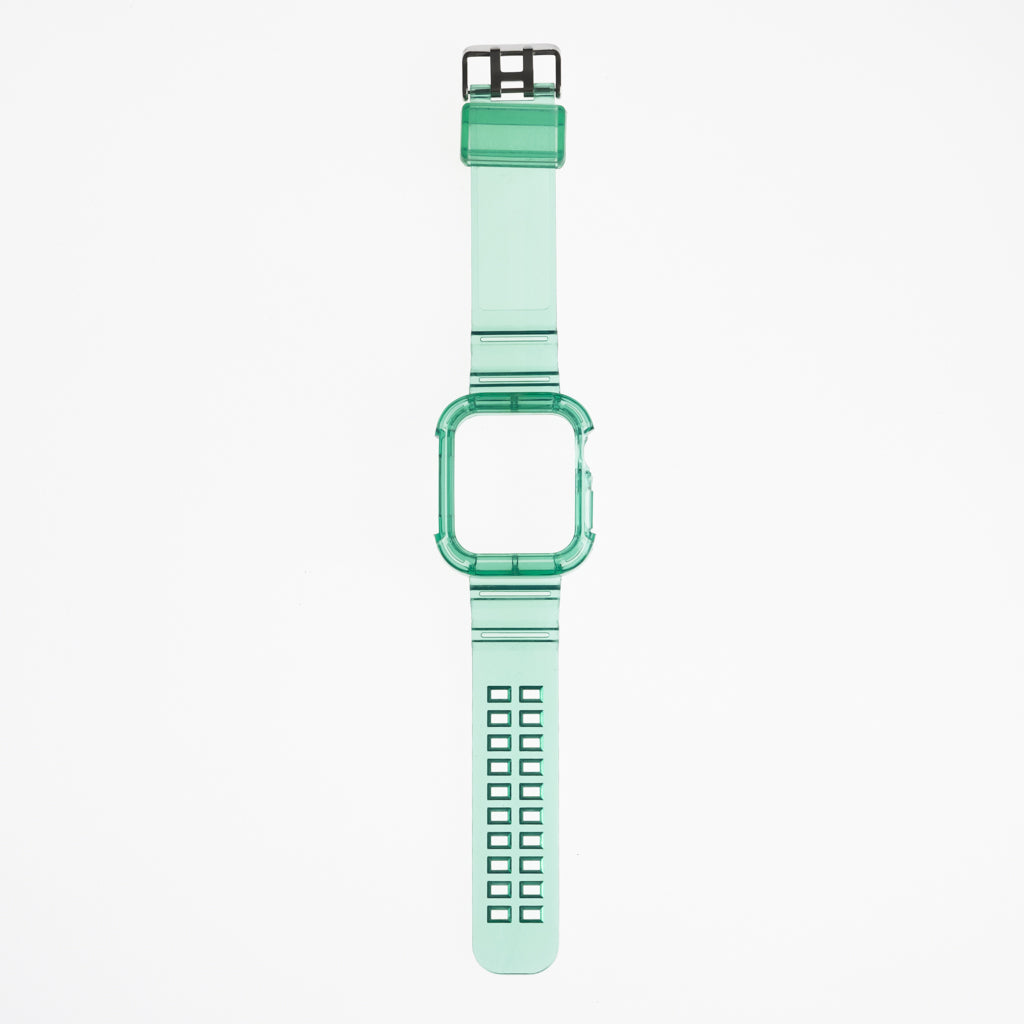 Accesorio generico pulsera con bumper rugged apple watch 42 mm color verde