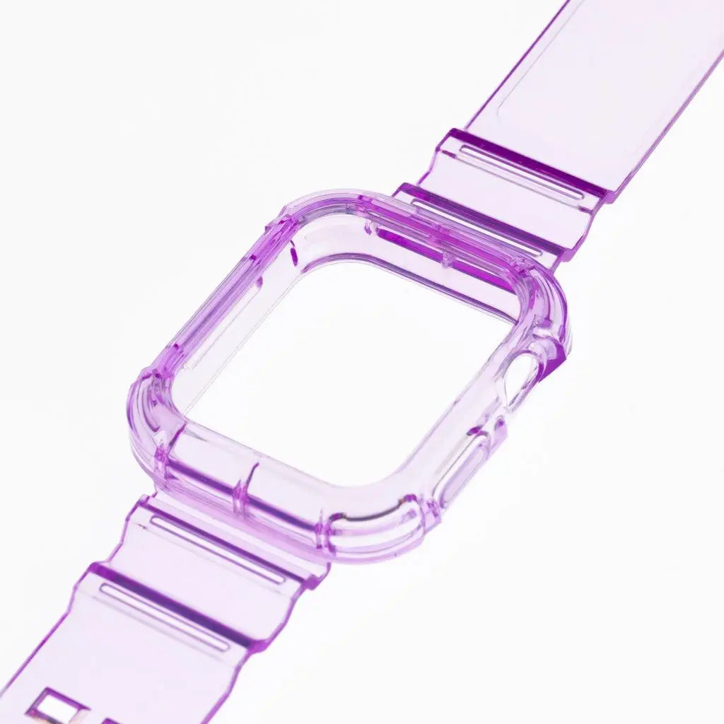 Accesorio Generico Pulsera Con Bumper Rugged Apple Watch 42 Mm Color Morado  Shop name