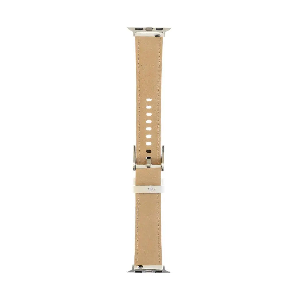 Accesorio Generico Pulsera De Cuero Apple Watch 41 Mm Color Blanco  Shop name