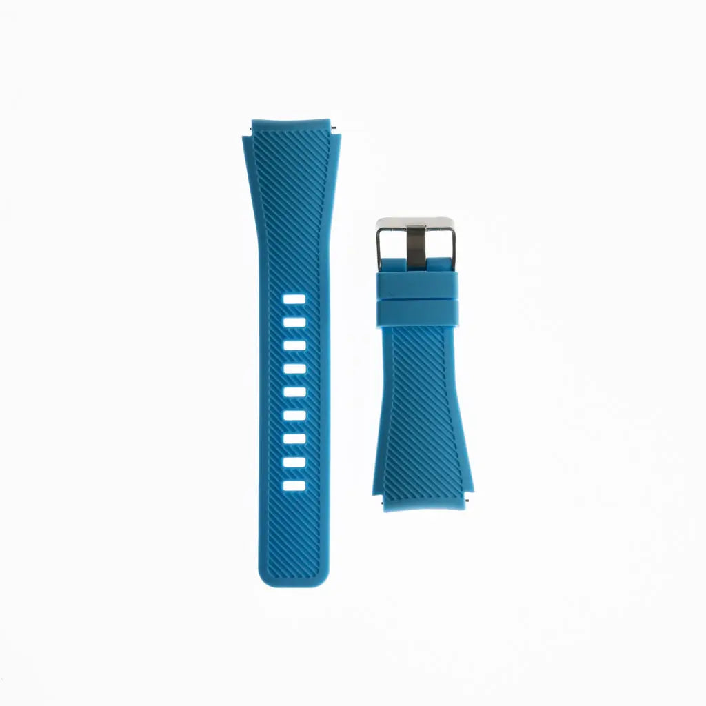 Acmeelly, Pulsera tipo cincho azul para Samsung Watch 22 mm, accesorio genérico, alta calidad y comodidad.