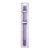 Thumbnail for Accesorio El Rey Pulsera Tipo Nike Apple Watch 38 / 40 / 41 Mm Color Violeta / Blanco