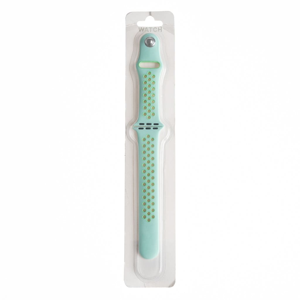 Accesorio El Rey Pulsera Tipo Nike Apple Watch 38 / 40 / 41 Mm Color Verde Claro - MUNDO ACCESORIOS (B2C)