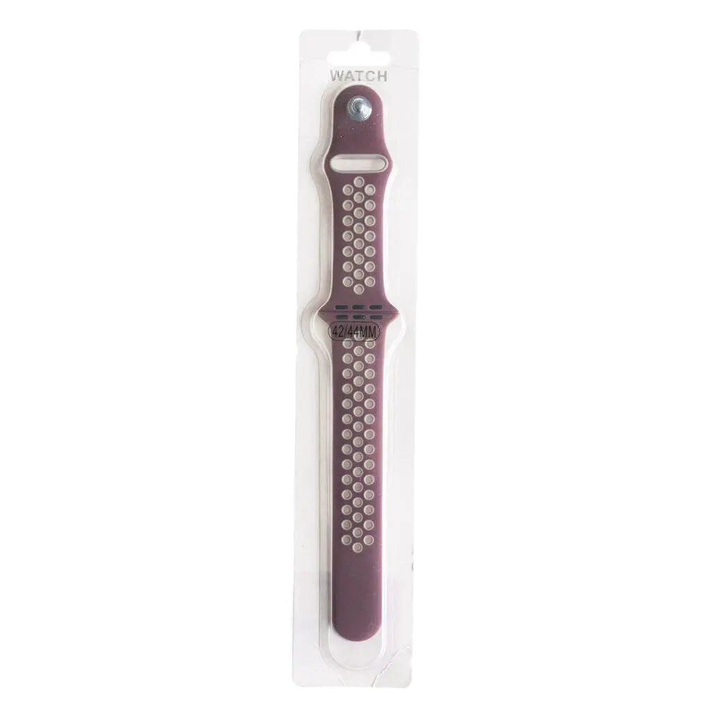 Accesorio El Rey Pulsera Tipo Nike para Apple Watch 38/40/41 mm en color morado claro.