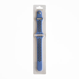 Accesorio el rey pulsera tipo nike apple watch 42 / 44 / 45 mm color azul indigo / negro - MUNDO ACCESORIOS (B2C)