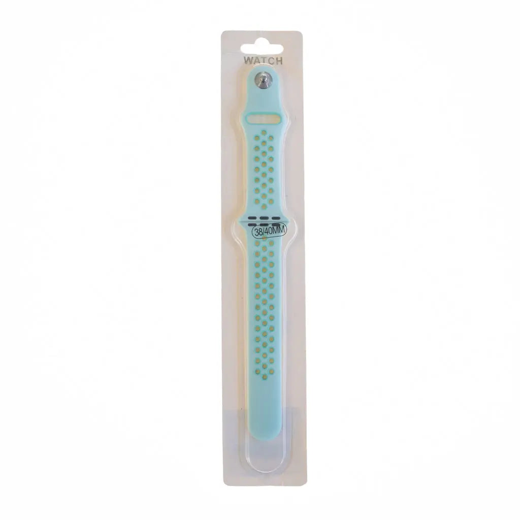 Accesorio El Rey Pulsera para Apple Watch 42/44/45 mm en color menta/azul.