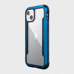 estuche protección Xdoria Raptic Shield Pro para iPhone 13 azul, diseño elegante y robusto