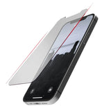 Protector de pantalla de vidrio templado Xdoria Raptic para iPhone 14 Pro Max, cobertura total y transparente.