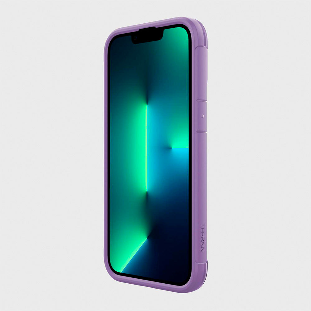 Estuche clasico xdoria raptic terrain for apple iphone 13 pro color morado