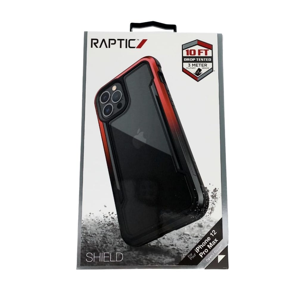 estuches proteccion xdoria raptic shield for apple iphone 12 pro max color rojo / negro