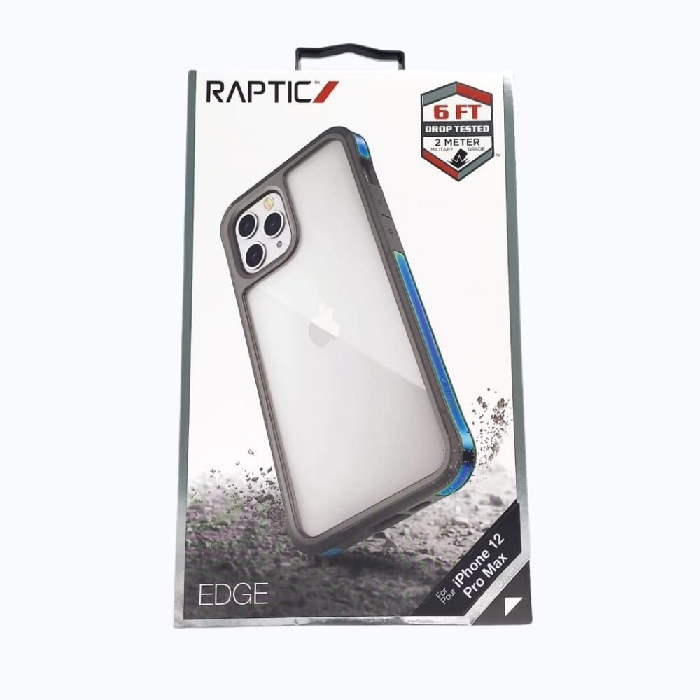 Estuche clásico Xdoria Raptic Edge para Apple iPhone 12 Pro Max, color tornasol, iridiscente y protector.