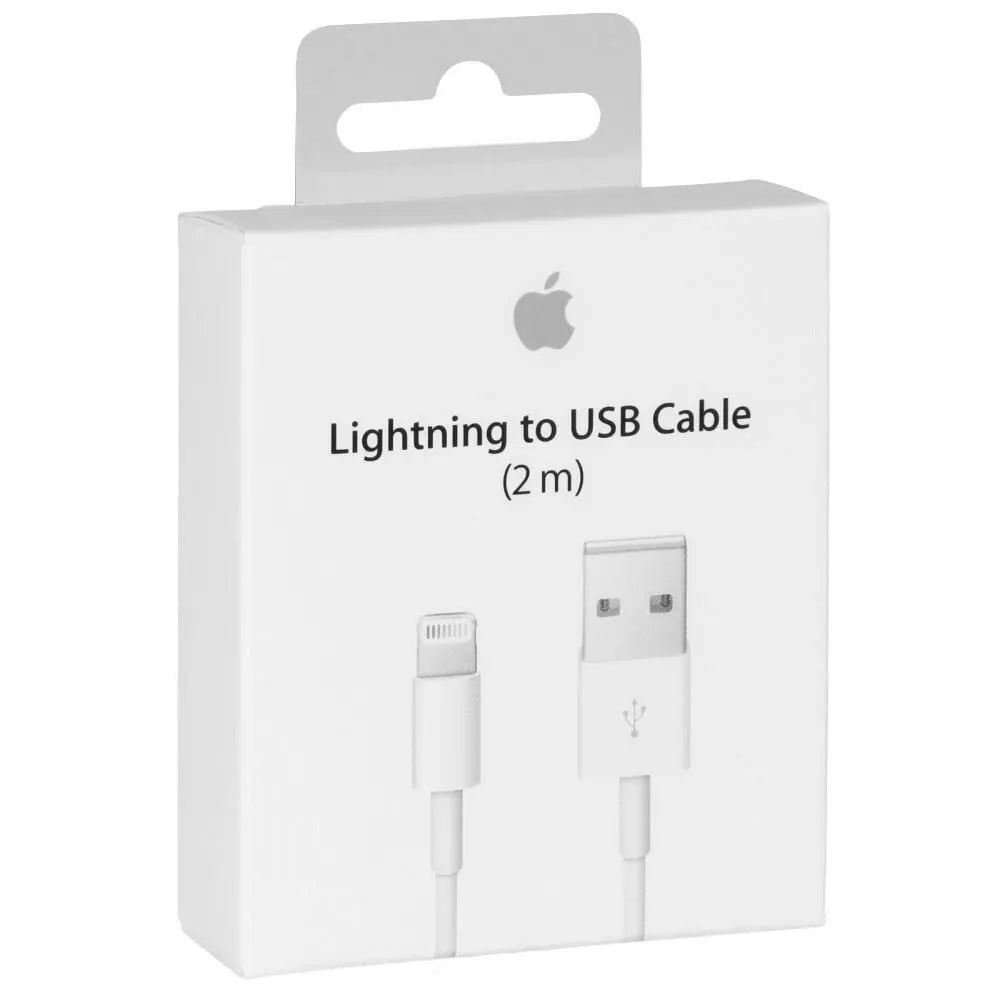 Cable apple lightning original de 2 metros con empaque retail