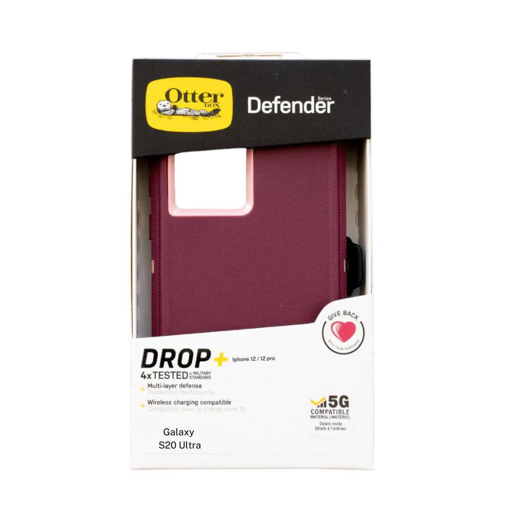 estuches proteccion otterbox defender samsung s20 ultra color rojo / rosado - MUNDO ACCESORIOS (B2C)